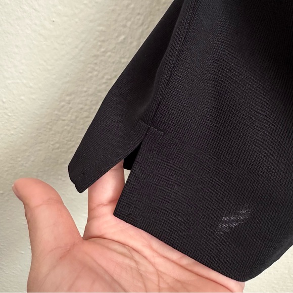 Exclusively Misook Black Acrylic Pull On Dress Pants Size Large Petite - Picture 7 of 8